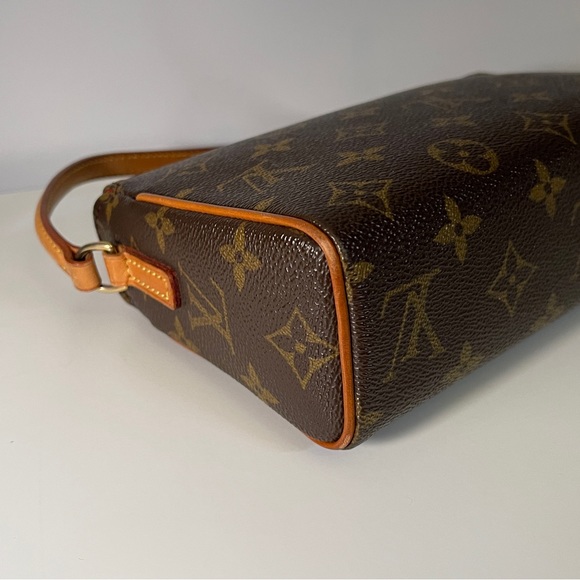 RARE Louis Vuitton Recital Monogram Pochette Shoulder Bag brown purse handbag - Picture 10 of 11